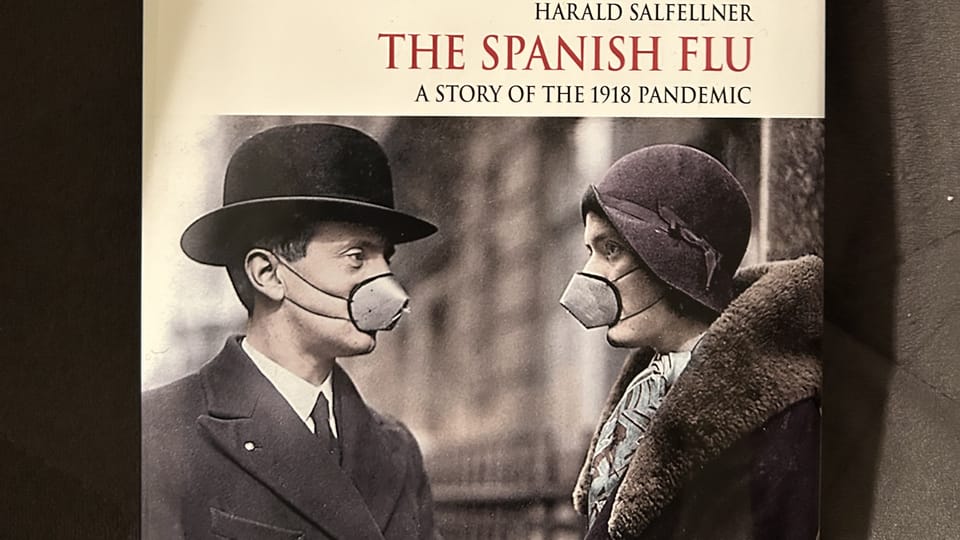 El libro sobre la gripe española | Foto: Juan Pablo Bertazza, Radio Prague International El libro sobre la gripe española | Foto: Juan Pablo Bertazza, Radio Prague International
