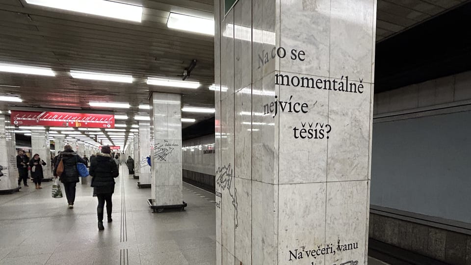 Preguntas en el metro | Foto: Juan Pablo Bertazza, Radio Prague International Preguntas en el metro | Foto: Juan Pablo Bertazza, Radio Prague International