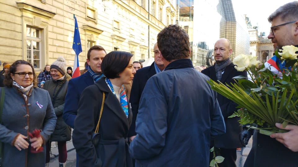 El 17 de noviembre de 2023 en las calles de Praga | Foto: Igor Budykin, Radio Prague International El 17 de noviembre de 2023 en las calles de Praga | Foto: Igor Budykin, Radio Prague International
