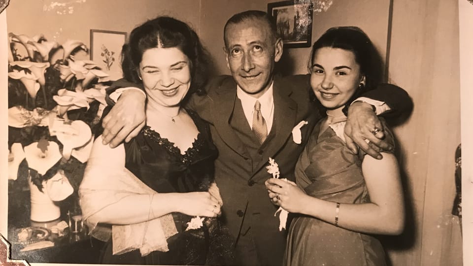 El abuelo Huberto Mac Gaul con Helena y Milada | Foto: archivo personal El abuelo Huberto Mac Gaul con Helena y Milada | Foto: archivo personal