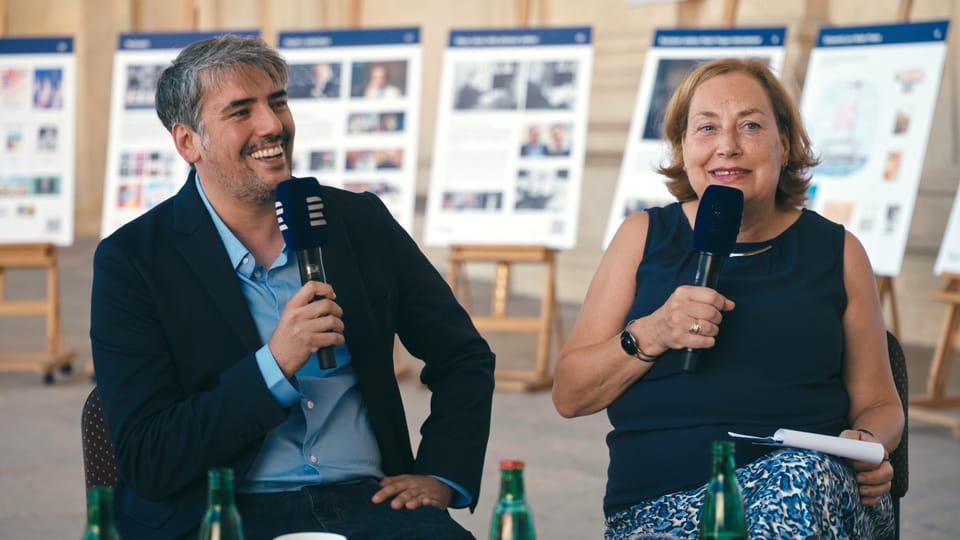 Juan Pablo Bertazza y Klára Stejskalová | Foto: Antoan Pepelanov, Radio Prague International Juan Pablo Bertazza y Klára Stejskalová | Foto: Antoan Pepelanov, Radio Prague International