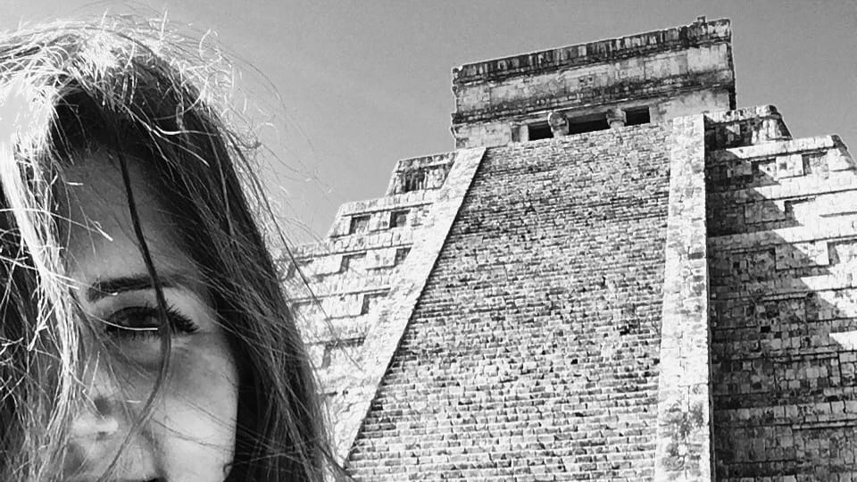 En Chichén Itzá,  México | Foto: archivo personal de Adéla Skřivánková