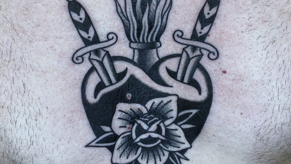 Tatuaje corazón, foto: archivo de Iva Škrbelová Tatuaje corazón, foto: archivo de Iva Škrbelová