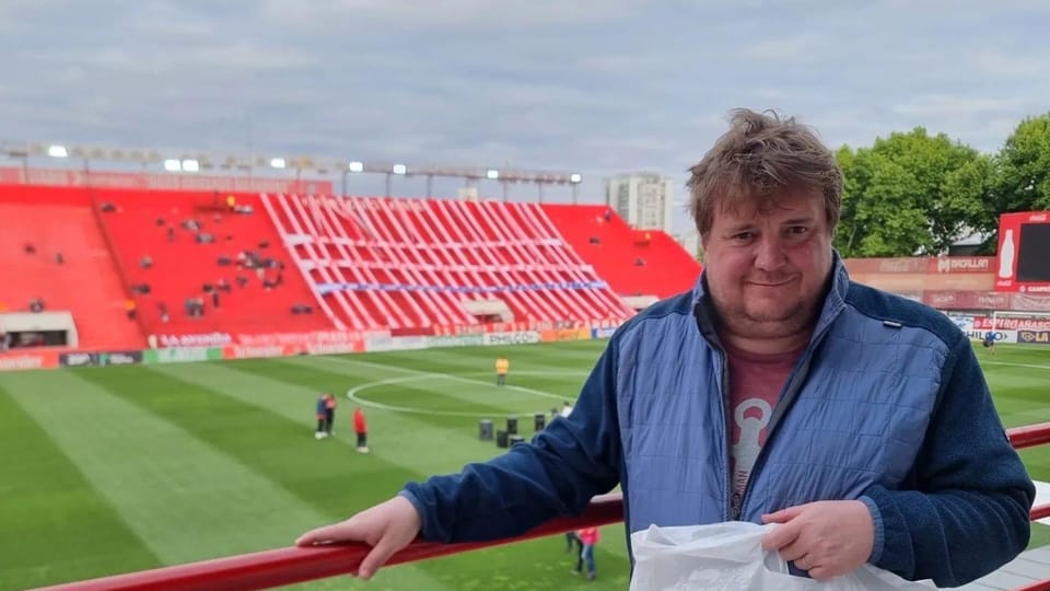 David Černý en el estadio Diego Armando Maradona | Foto: archivo personal de David Černý David Černý en el estadio Diego Armando Maradona | Foto: archivo personal de David Černý