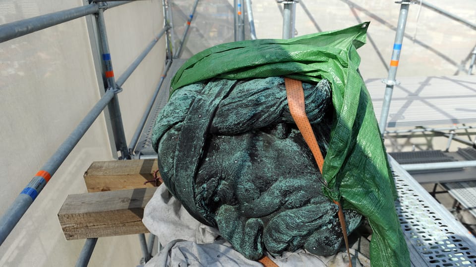 Reconstrucción de la estatua de Jan Žižka | Foto: Filip Jandourek,  Český rozhlas