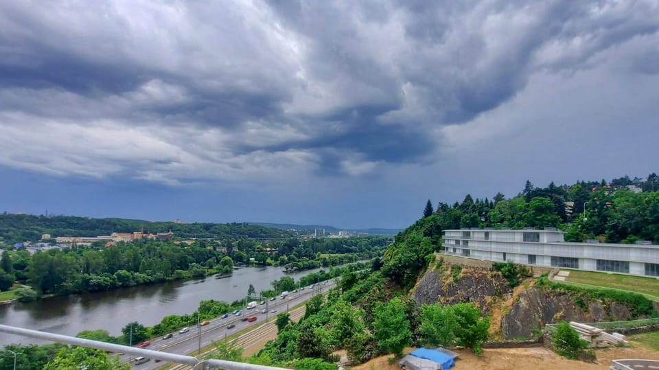 Las Terrazas Barrandov durante la fase de construcción | Foto: Sabina Vosecká, Český rozhlas Las Terrazas Barrandov durante la fase de construcción | Foto: Sabina Vosecká, Český rozhlas