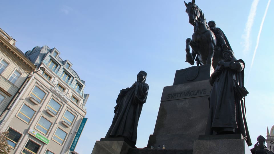 Monumento a san Venceslao en la plaza Venceslao de Josef Václav Myslbek | Foto: Barbora Němcová,  Radio Prague International