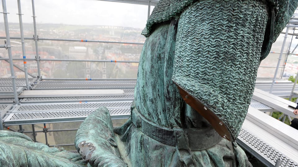 Reconstrucción de la estatua de Jan Žižka | Foto: Filip Jandourek,  Český rozhlas