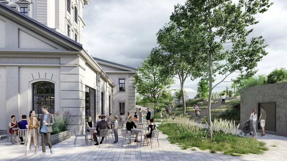 Visualización del proyecto Hydropolis | Fuente: CAMP Visualización del proyecto Hydropolis | Fuente: CAMP