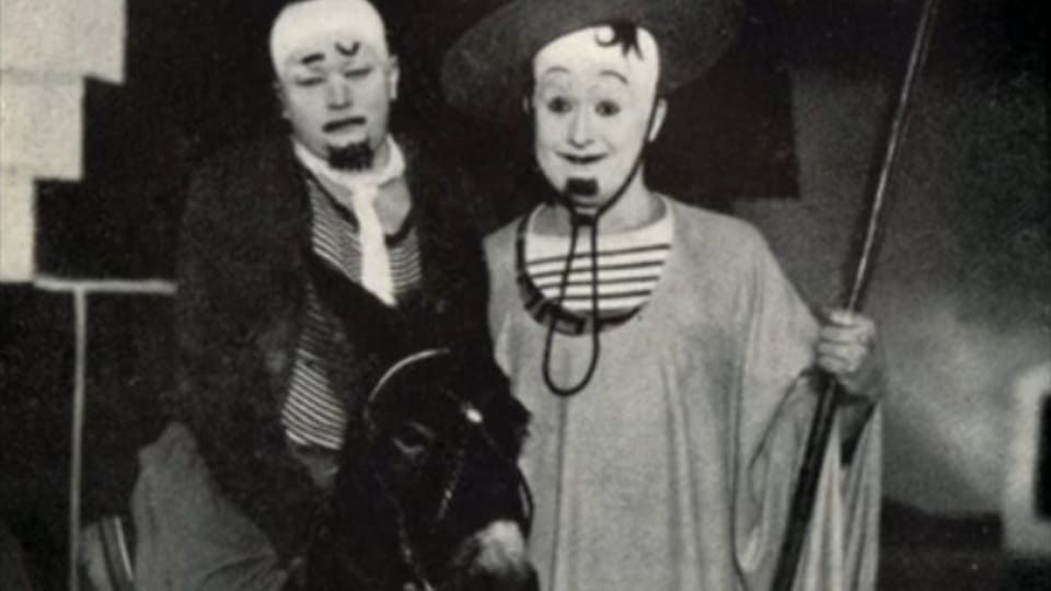  „Osel a stín“,  1933 | Foto repro: Divadelní program,  Osvobozené divadlo,  Osel a stín/Ed. Arnošt Lamač