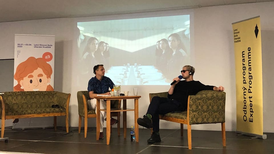 Fernando Guzzoni en el taller de la Escuela de Cine de Uherské Hradiště | Foto: Dita Aguilera Fernando Guzzoni en el taller de la Escuela de Cine de Uherské Hradiště | Foto: Dita Aguilera