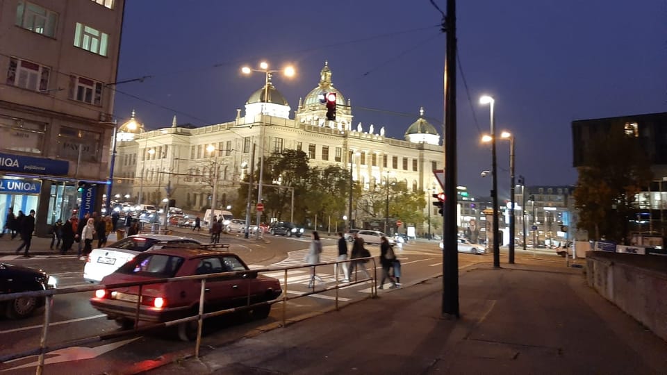 Museo Nacional de Praga por la noche | Foto: Lenka Žižková, Radio Prague International Museo Nacional de Praga por la noche | Foto: Lenka Žižková, Radio Prague International