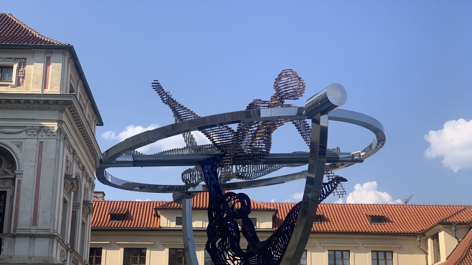 Estatua de Věra Čáslavská de David Černý | Foto: Ruth Fraňková,  Radio Prague International