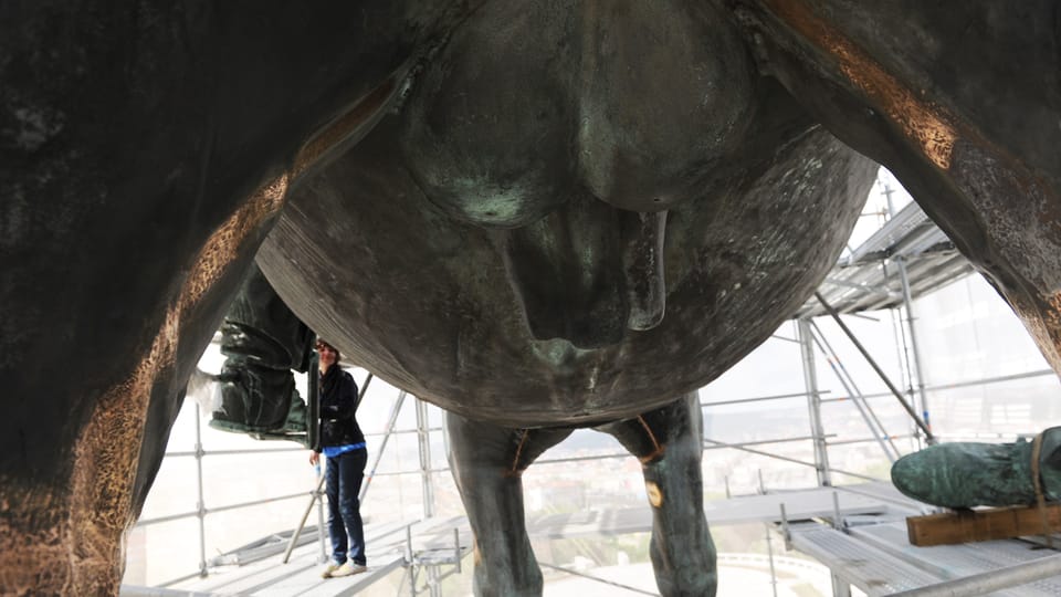 Reconstrucción de la estatua de Jan Žižka | Foto: Filip Jandourek, Český rozhlas Reconstrucción de la estatua de Jan Žižka | Foto: Filip Jandourek, Český rozhlas