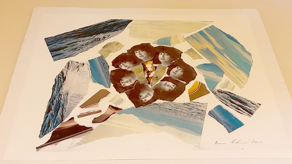 La artista realiza collages desde 2019 | Foto: Juan Pablo Bertazza, Radio Prague International La artista realiza collages desde 2019 | Foto: Juan Pablo Bertazza, Radio Prague International