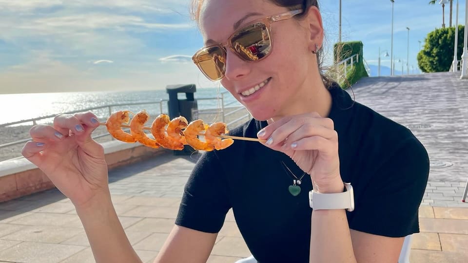 Disfrutando de la comida de mar | Foto: archivo de Lenka Müllerová
