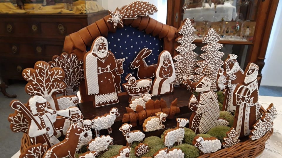 Escena de la natividad de pan de jengibre | Foto: Barbora Kvapilová, Český rozhlas Escena de la natividad de pan de jengibre | Foto: Barbora Kvapilová, Český rozhlas