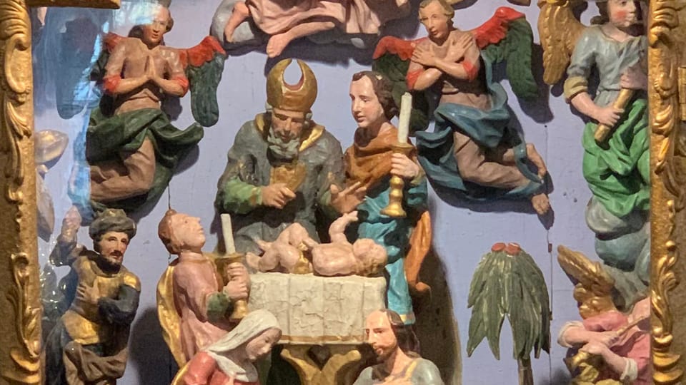 El pesebre más antiguo de la exposición del Museo de Belenes de Karlštejn | Foto: Derrick Clark El pesebre más antiguo de la exposición del Museo de Belenes de Karlštejn | Foto: Derrick Clark