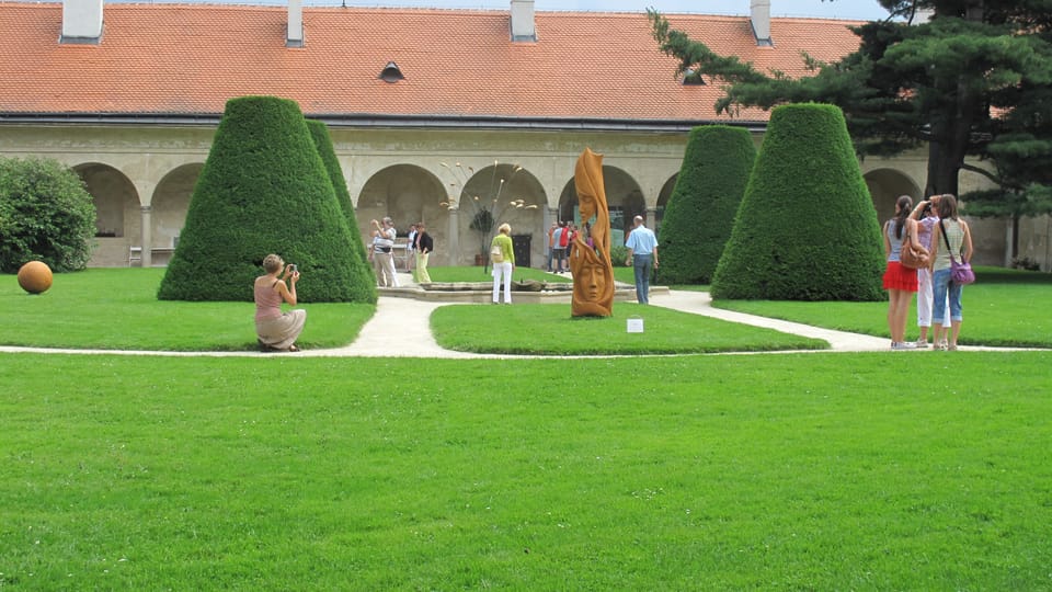 El jardín del Palacio de Telč, foto: ČRo - RPI El jardín del Palacio de Telč, foto: ČRo - RPI