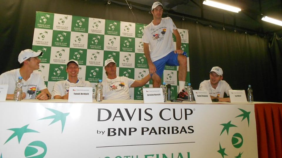 Lukáš Rosol, Tomáš Berdych, Jaroslav Navrátil, Radek Štěpánek, Ivo Minář, foto: Daniel Ordóñez Lukáš Rosol, Tomáš Berdych, Jaroslav Navrátil, Radek Štěpánek, Ivo Minář, foto: Daniel Ordóñez