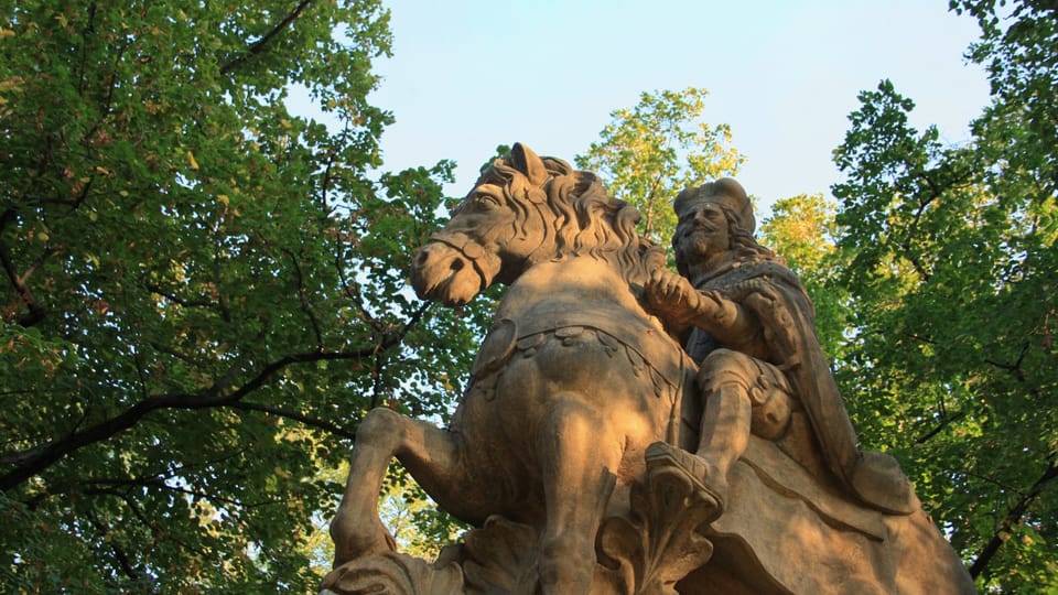 Se trata de una de las tres representaciones de San Venceslao en Praga hechas por el escultor Jan Jiří Bendl | Foto: Barbora Němcová,  Radio Prague International