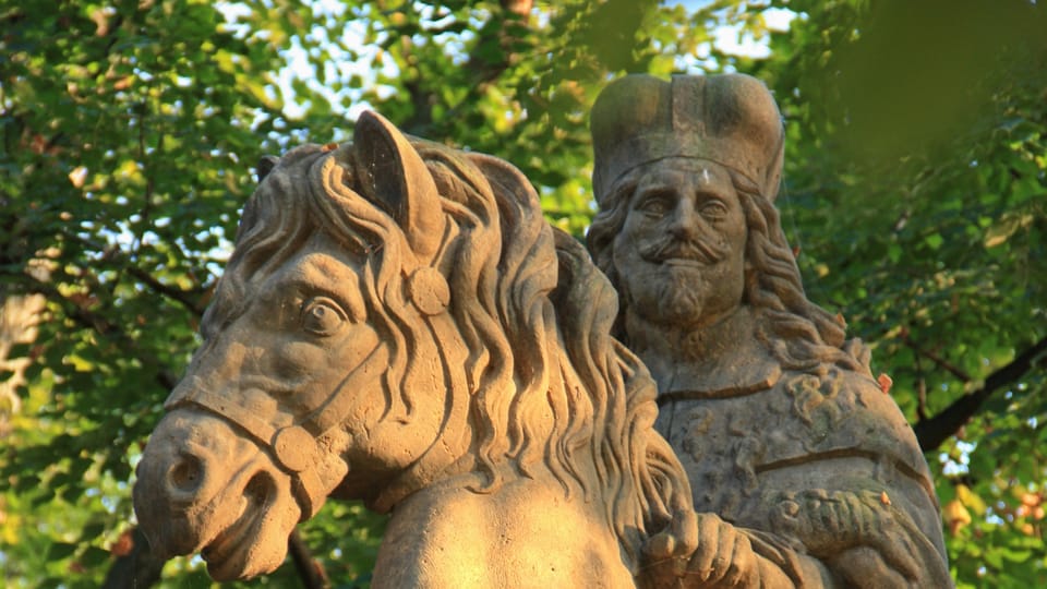 El santo tiene la cara del emperador Fernando III de la dinastía de los Habsburgo, en cuyo aspecto se inspiró Bendl | Foto: Barbora Němcová, Radio Prague International El santo tiene la cara del emperador Fernando III de la dinastía de los Habsburgo, en cuyo aspecto se inspiró Bendl | Foto: Barbora Němcová, Radio Prague International