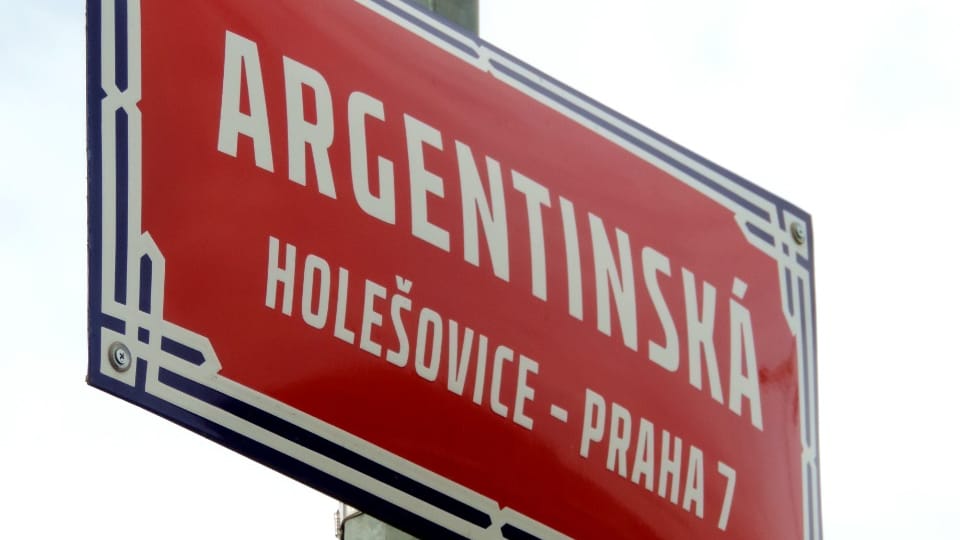 Calle de Argentina (Argentinská) en Praga | Foto: Juan Pablo Bertazza, Radio Prague International Calle de Argentina (Argentinská) en Praga | Foto: Juan Pablo Bertazza, Radio Prague International