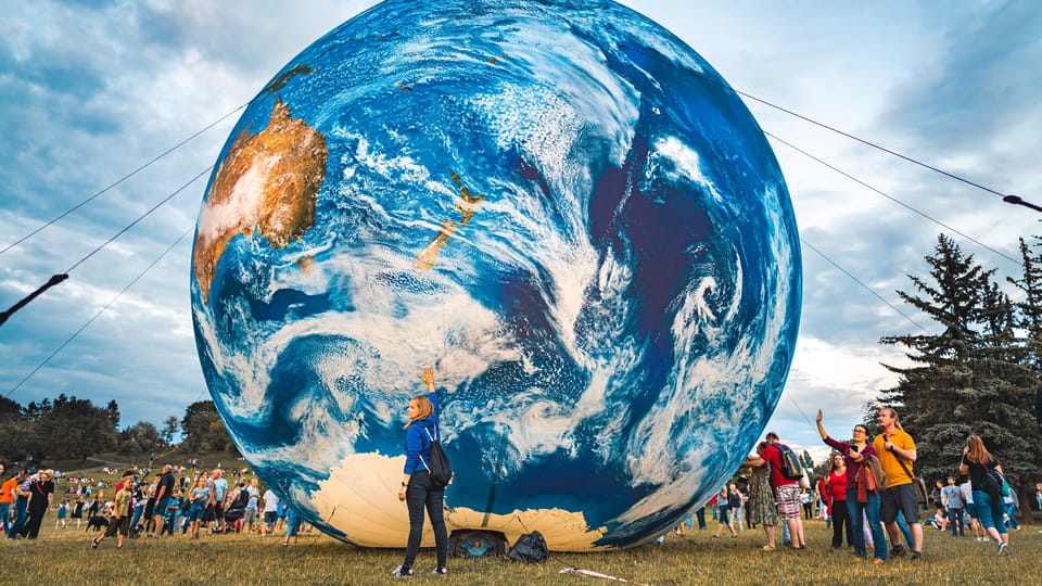 El modelo de la Terra llamado Terralóna | Foto: Michal Bernátek, El Observatorio y Planetario de Brno El modelo de la Terra llamado Terralóna | Foto: Michal Bernátek, El Observatorio y Planetario de Brno