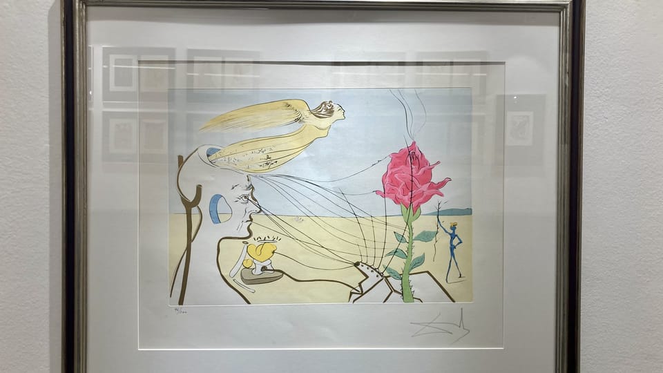 Salvador Dalí, La rosa | Foto: Martina Kutková, Salvador Dalí, La rosa | Foto: Martina Kutková,