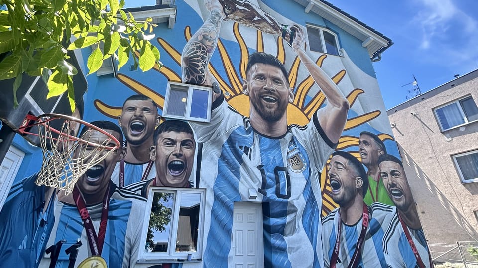 El mural de los campeones del mundo | Foto: Juan Pablo Bertazza,  Radio Prague International