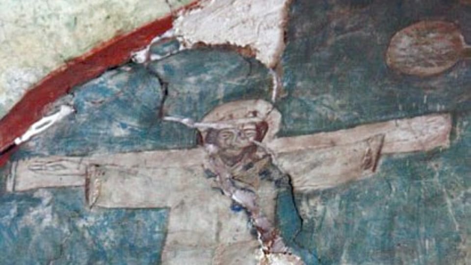 Las pinturas murales en la capilla gótica del castillo de Bečov nad Teplou  (2012) | Foto: Barbora Němcová,  Radio Prague International