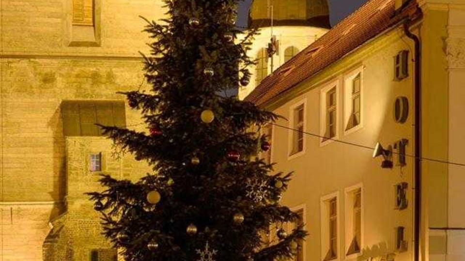 El árbol de Navidad en Hradec Králové, foto: Milan Baják El árbol de Navidad en Hradec Králové, foto: Milan Baják