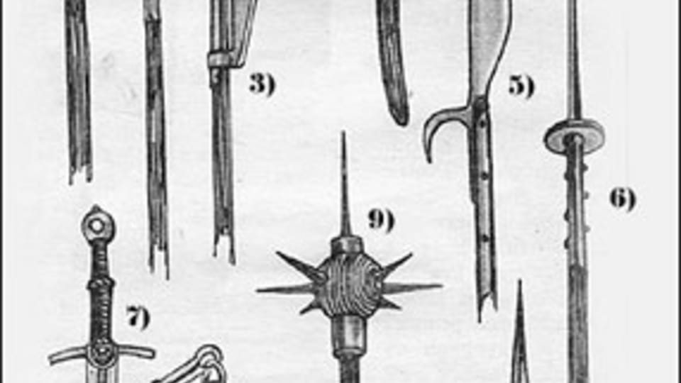 Armas (el mayal es el número 8) Armas (el mayal es el número 8)