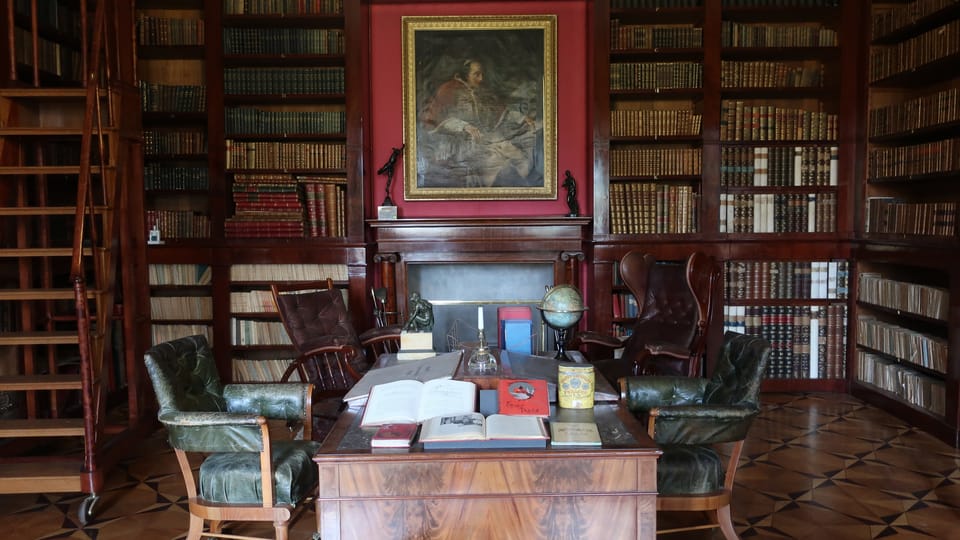 La biblioteca de Kynžvart, foto: Martina Schneibergová La biblioteca de Kynžvart, foto: Martina Schneibergová