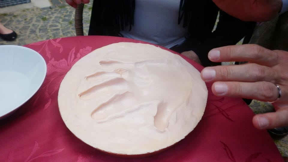 Impresión de la mano de Marta Kubišová,  foto: Zdeňka Kuchyňová