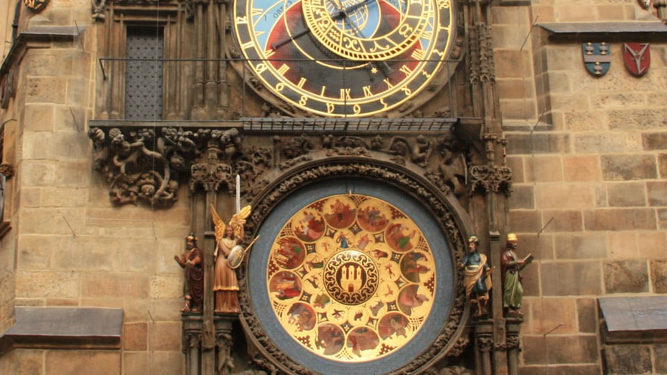 El Reloj Astronómico en la Plaza de la Ciudad Vieja en Praga después de una profunda reconstrucción, foto: Barbora Němcová El Reloj Astronómico en la Plaza de la Ciudad Vieja en Praga después de una profunda reconstrucción, foto: Barbora Němcová