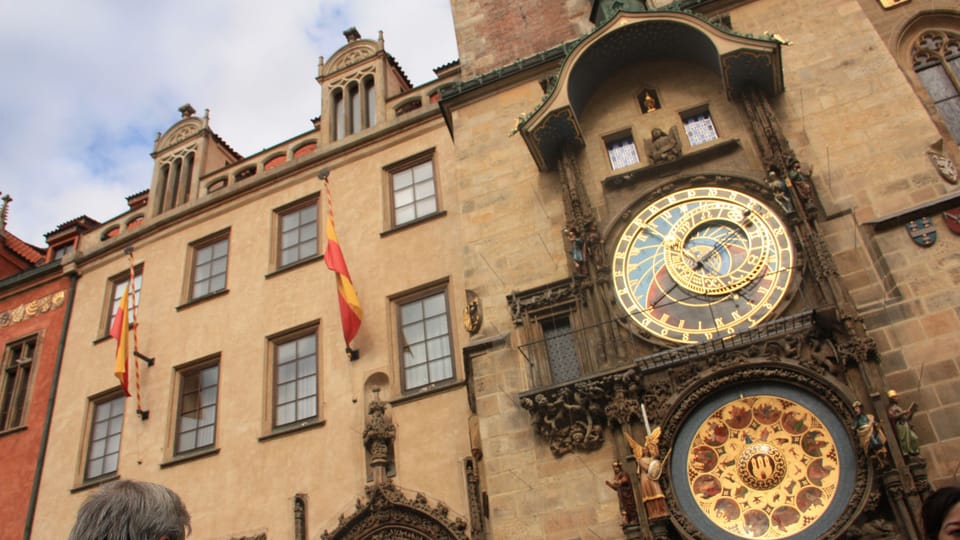 El Reloj Astronómico en la Plaza de la Ciudad Vieja en Praga después de una profunda reconstrucción, foto: Barbora Němcová El Reloj Astronómico en la Plaza de la Ciudad Vieja en Praga después de una profunda reconstrucción, foto: Barbora Němcová