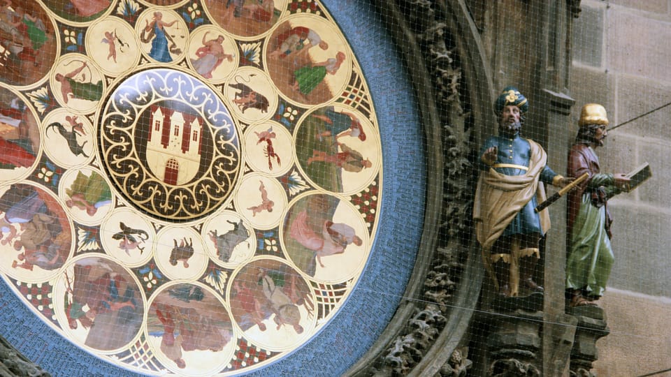 El Reloj Astronómico en la Plaza de la Ciudad Vieja en Praga después de una profunda reconstrucción, foto: Barbora Němcová El Reloj Astronómico en la Plaza de la Ciudad Vieja en Praga después de una profunda reconstrucción, foto: Barbora Němcová