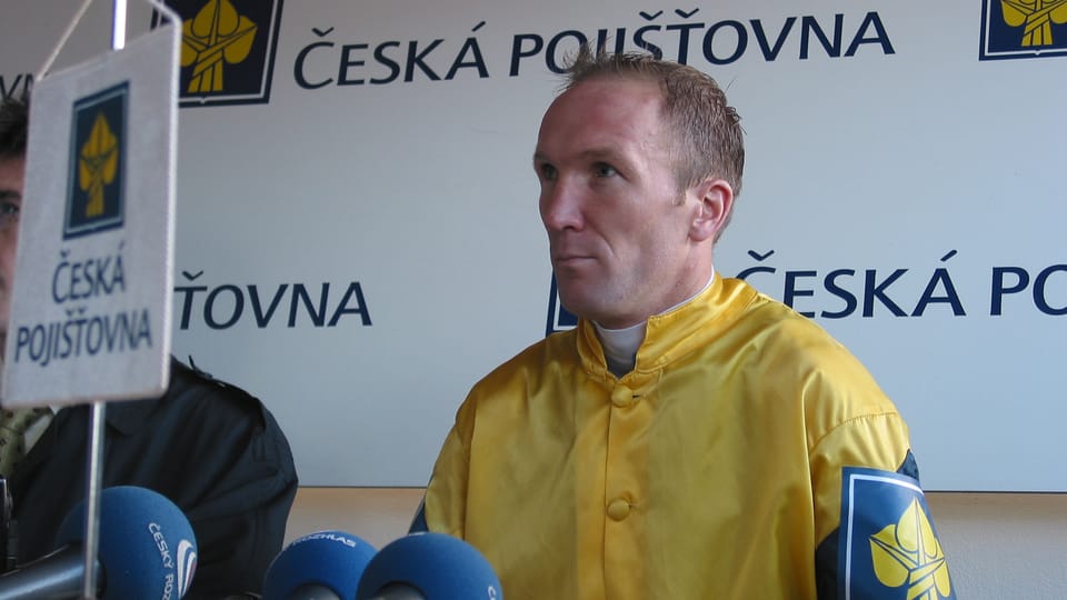 Jockey Peter Gehm, ganador, foto: autora Jockey Peter Gehm, ganador, foto: autora