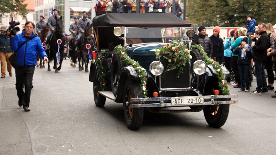 Celebraciones del 28 de octubre de 1918, foto: Barbora Němcová Celebraciones del 28 de octubre de 1918, foto: Barbora Němcová