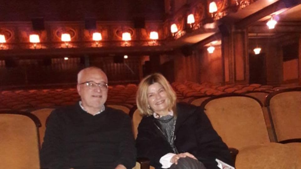 Jan Rybář, dramaturgo del festival, junto a Teresa Constantini, foto: Ana Briceño Jan Rybář, dramaturgo del festival, junto a Teresa Constantini, foto: Ana Briceño