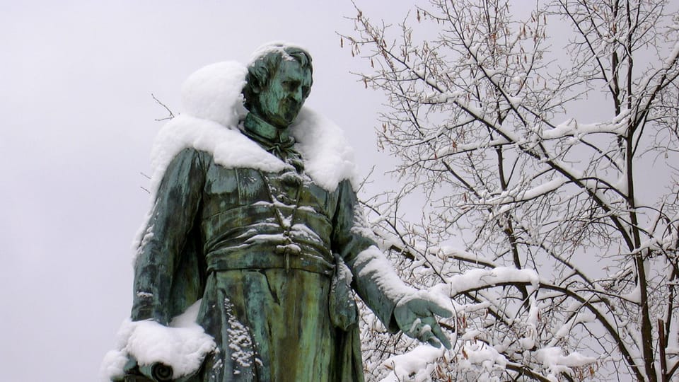 La estatua de J.W.Goethe, foto: archivo de Radio Praga Int. | Foto: Radio Prague International La estatua de J.W.Goethe, foto: archivo de Radio Praga Int. | Foto: Radio Prague International