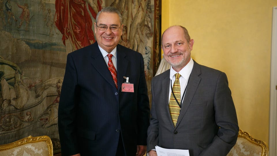 Allan Wagner y Vít Korselt,  director del Departamento América,  foto: Cortesía Embajada Perú