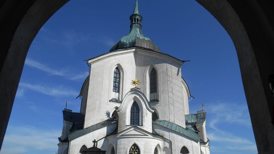 Iglesia de San Juan Nepomuceno en Zelená hora | Foto: Magdalena Kašubová, Radio Prague International Iglesia de San Juan Nepomuceno en Zelená hora | Foto: Magdalena Kašubová, Radio Prague International