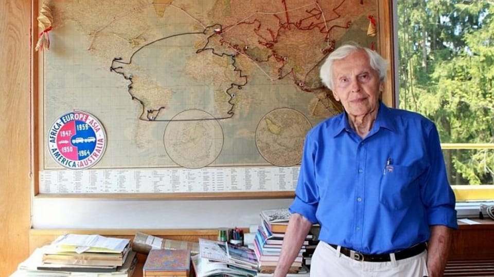 Miroslav Zikmund en su casa | Foto: Jindřich Böhm, Český rozhlas Miroslav Zikmund en su casa | Foto: Jindřich Böhm, Český rozhlas