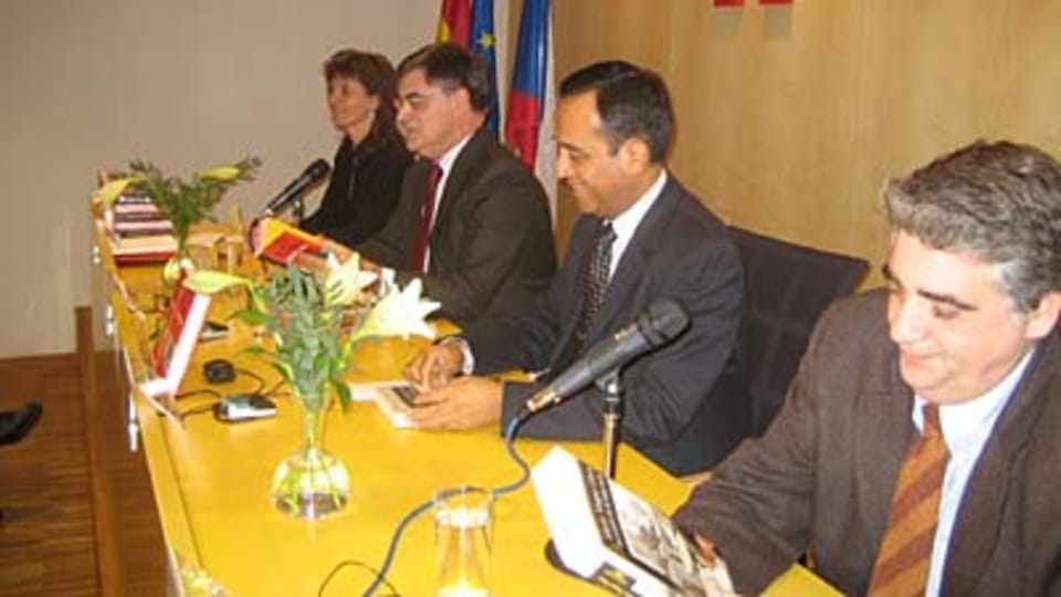 De izquierda a derecha: Anezka Charvatova, Antonio Pedauyé y González, Alberto Salas Barahona e Iňaki Abad De izquierda a derecha: Anezka Charvatova, Antonio Pedauyé y González, Alberto Salas Barahona e Iňaki Abad