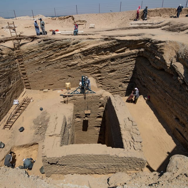 La tumba del pozo de un dignatario llamado "Wahibre-meri-Neit" | Foto: Petr Košárek, Český egyptologický ústav