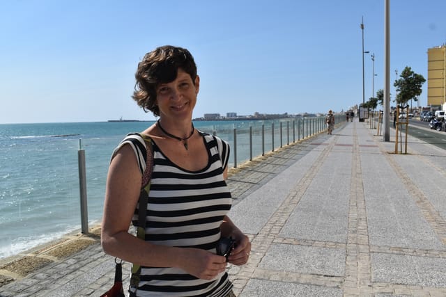 Jana Kovaříková y su amado mar | Foto: Juan Pablo Bertazza,  Radio Prague International