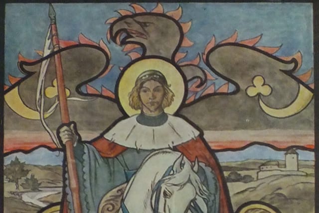 El príncipe Venceslao en un cuadro de Mikoláš Aleš | Fuente:  Wikimedia Commons,  CC0 1.0 DEED