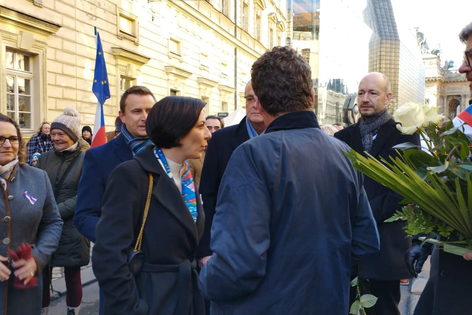 El 17 de noviembre de 2023 en las calles de Praga | Foto: Igor Budykin, Radio Prague International El 17 de noviembre de 2023 en las calles de Praga | Foto: Igor Budykin, Radio Prague International